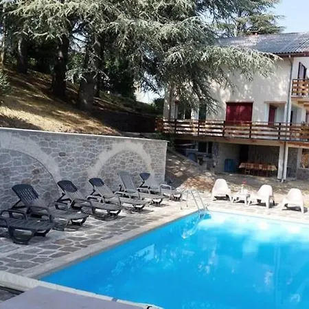 14 Pers Avec Vue Panoramique Et Piscine Chauffee Casa de Férias Genolhac