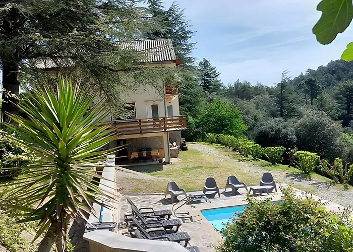 Avec Vue Panoramique וילה Genolhac